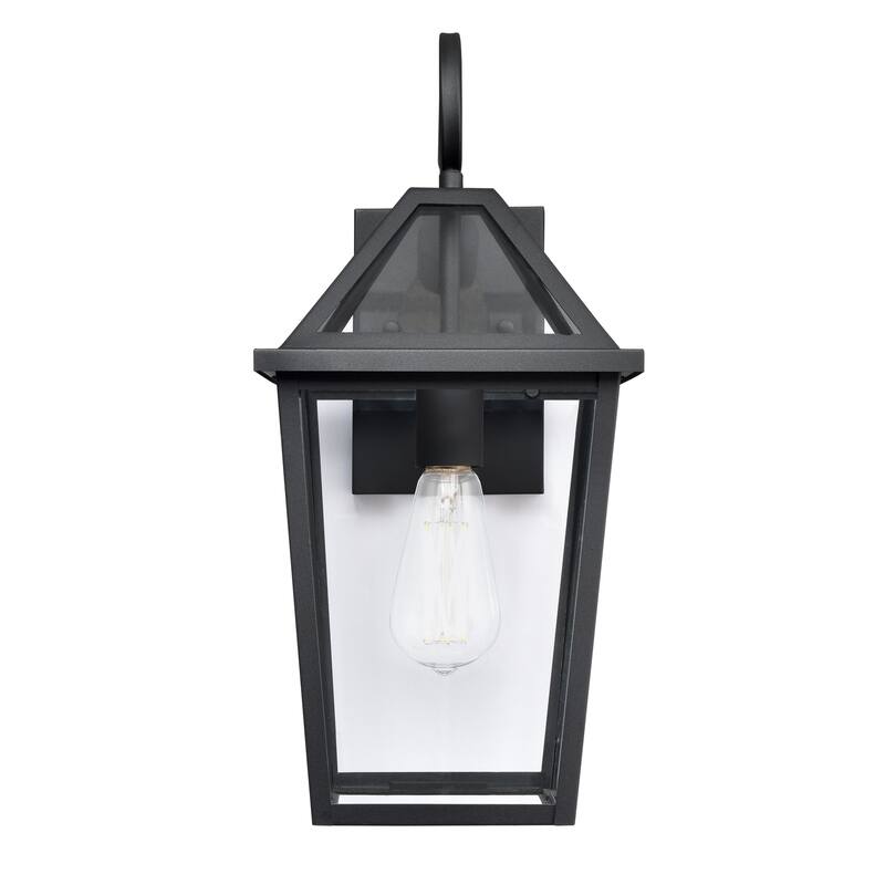Millennium Lighting Eston 1 Light Outdoor Wall Sconce in Powder Coat Black - 17.5  Inch