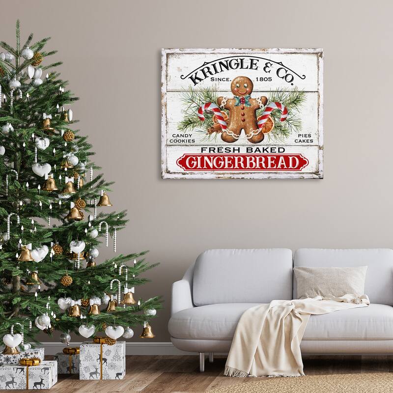 Stupell Fresh Gingerbread Cookies Canvas Wall Art Design By Creatif Belle