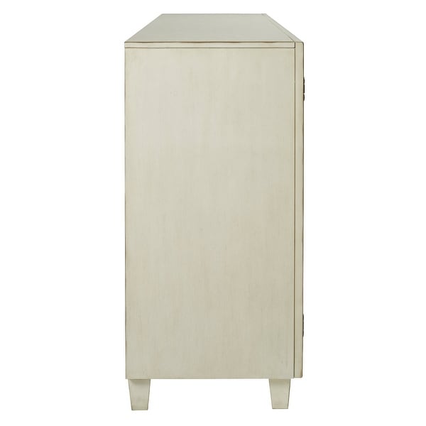 Deanford antique hotsell white accent cabinet
