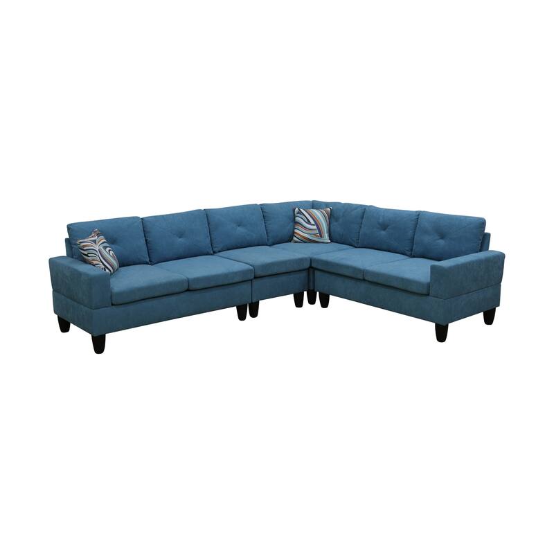 Contemporary 4-Piece L-Shaped Sectional Sofa Set