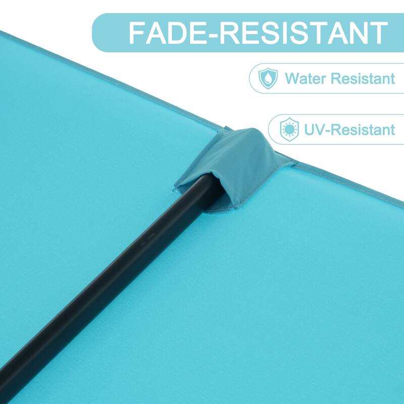 Autlaycil 13 FT Patio Umbrella with Sun Protection & Easy Crank