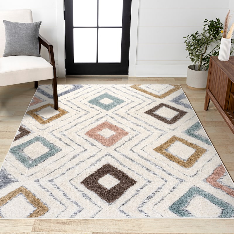 JONATHAN Y Aziza Beach Strie' Striped Area Rug - 5 X 8