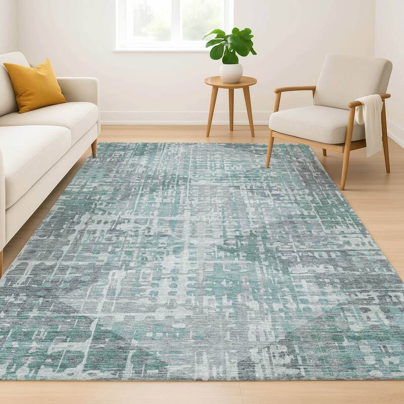 Premium Washable Super Soft Modern Diamonds Mayfield Rug