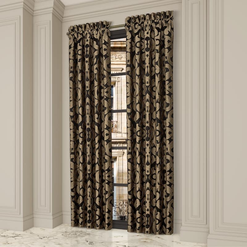 La Boheme Onyx Window Panel Pair