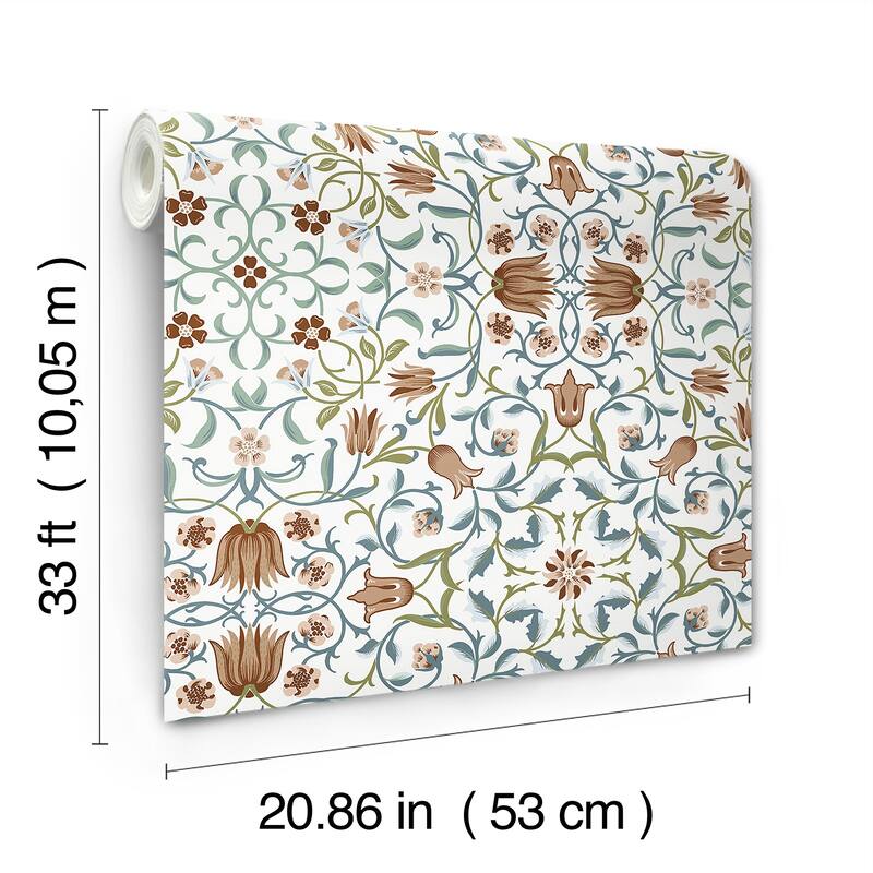 A-Street Prints No 1 Holland Park Red Floral Wallpaper