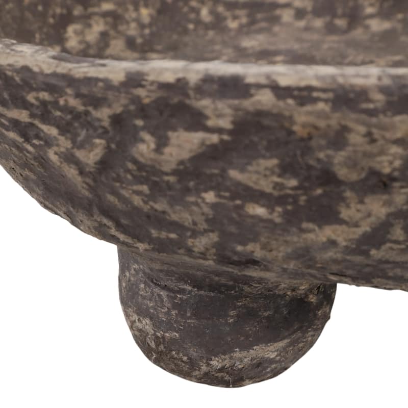 Pottery Paper Mache Bowl Artisanal Handcrafted Sculptural