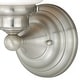 preview thumbnail 8 of 6, Huntley 1-Light 6.75 in. W Satin Nickel Bathroom Vanity Lighting Fixture, White Schoolhouse Glass Globe, Wall Mounted Sconce