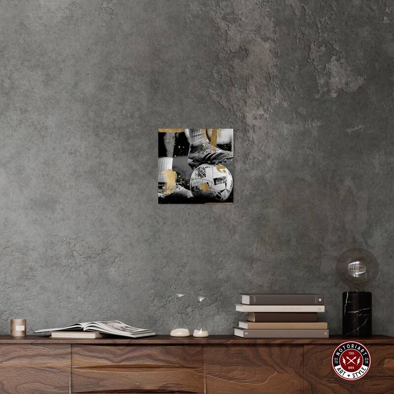 Notoriart Soccer Cleats Gallery Wrapped Soccer 1 Piece Canvas Wall Art