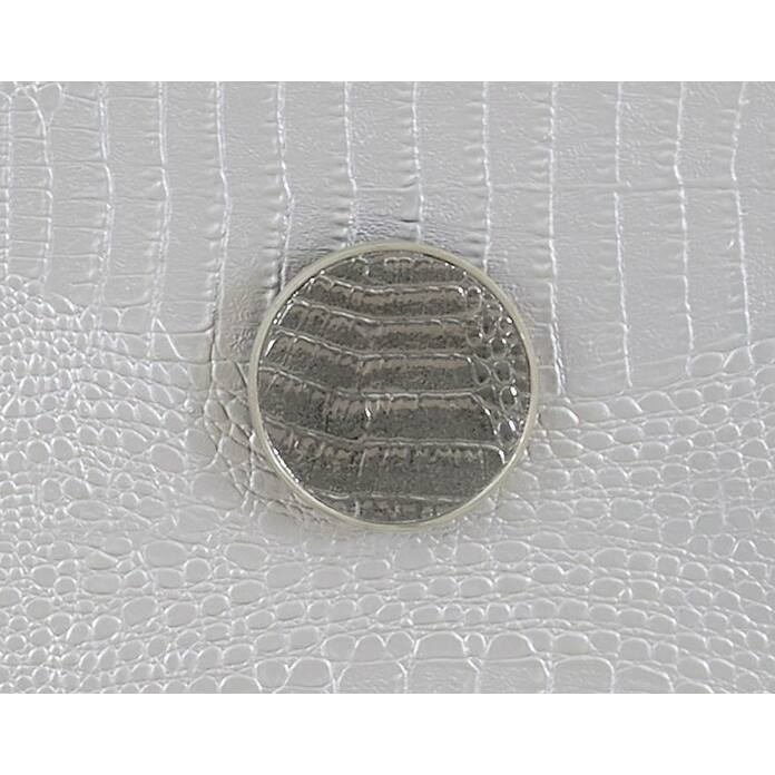 Stylish Console Cabinet with Faux Crocodile Skin Finish and Multiple Storage Options