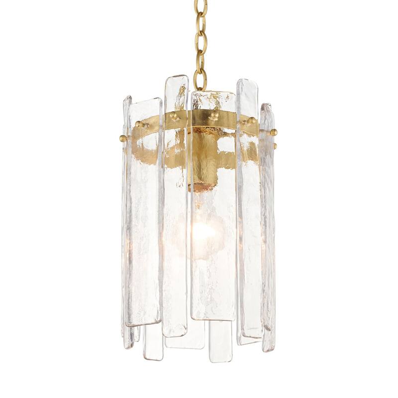 Maxim 21831AG Warren 8" Wide 1 Light Mini Pendant - Gold Leaf