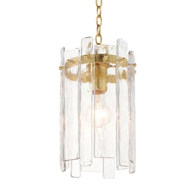Maxim 21831AG Warren 8" Wide 1 Light Mini Pendant