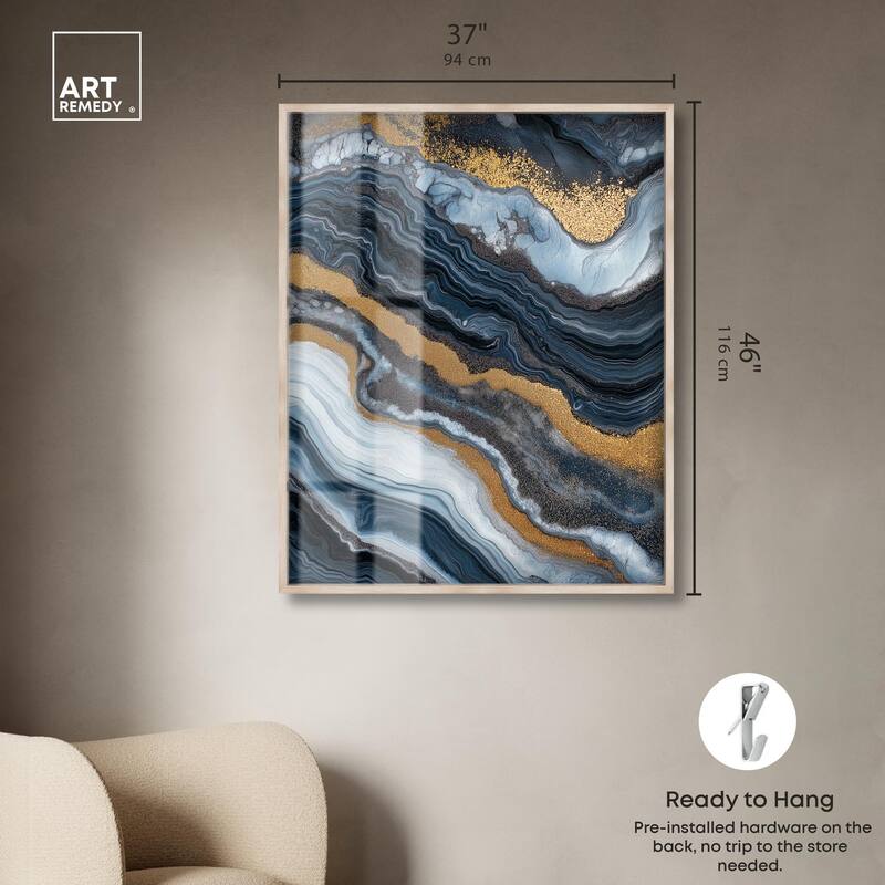 Acrylic Flow I Shadowbox by Art Remedy