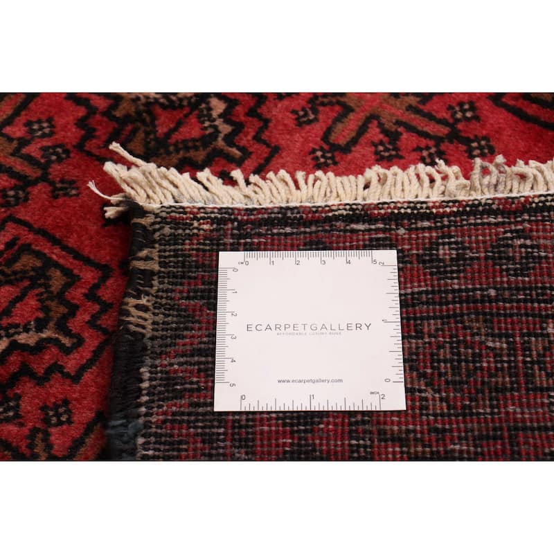ECARPETGALLERY Hand-knotted Royal Baluch Red Wool Rug - 3'0 x 5'9