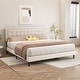 preview thumbnail 10 of 59, alazyhome Upholstered Platform Bed Frame with Button Tufting Headboard
