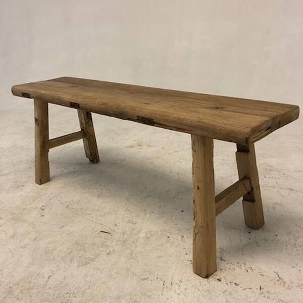 El Paso Import Handmade Vintage Elm Bench Natural Wooden Finish 48 L X 12 W X 19 H On Sale Overstock 31695890