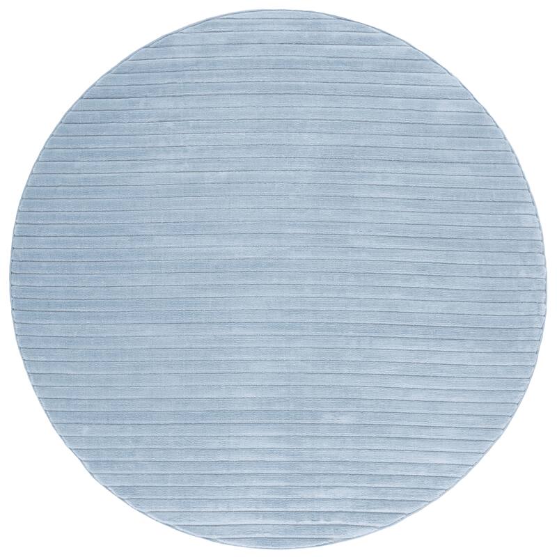 SAFAVIEH Selena Brunetta Modern Contemporary Rug - 6'7" Round - Blue