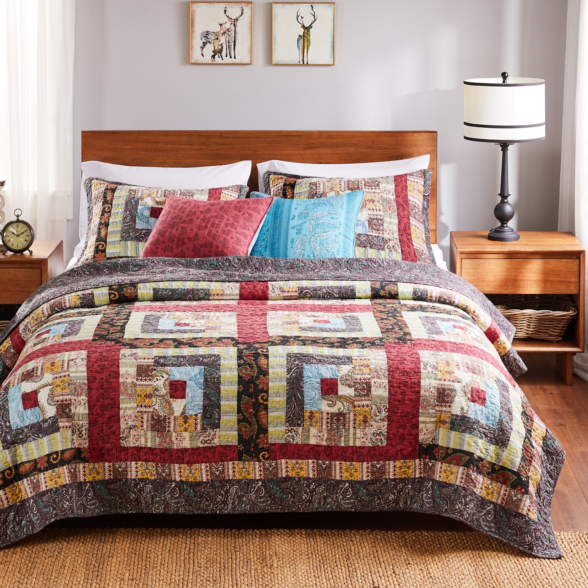 Greenland Home Fashions Colorado Lodge Authentic Patchwork Cotton