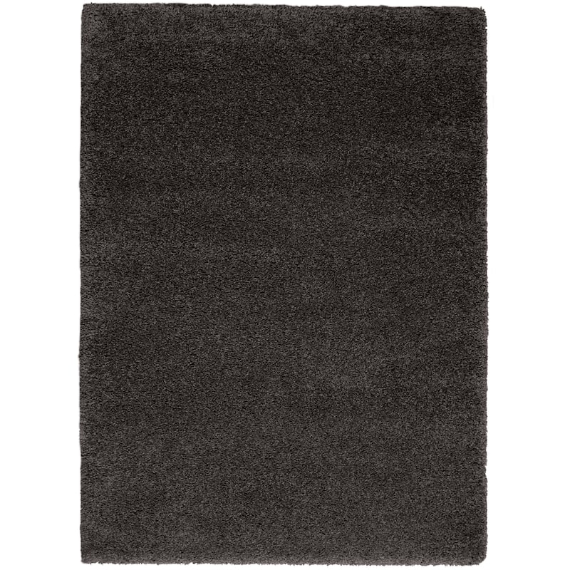 Nourison Malibu Shag Modern Plush Solid Area Rug