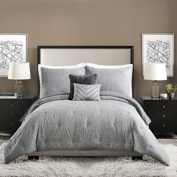 Ayesha Curry Strie Texture 5 Pieces Comforter Set. Opens flyout.