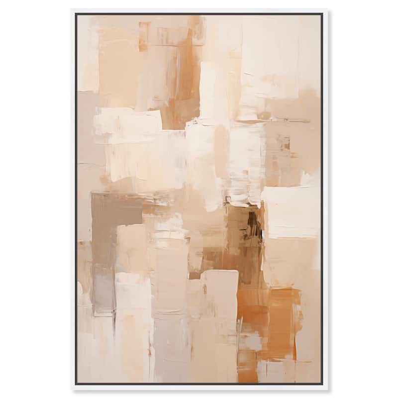 Sandstone Hush Canvas by Art Remedy - White - 10" x 15"