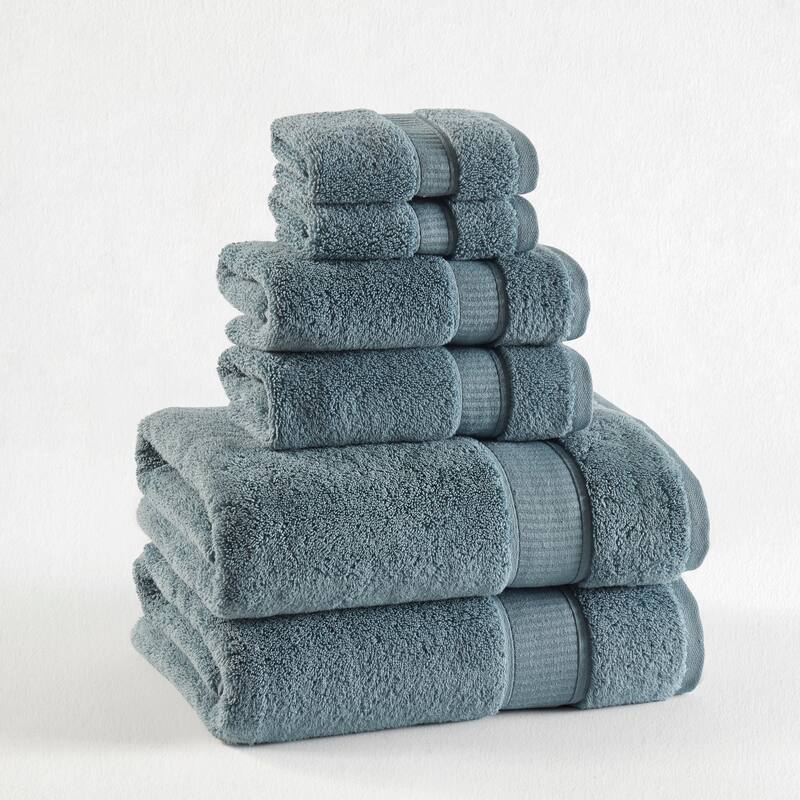 J. Queen New York Belmore Luxury 6 Piece Towel Set - French Blue