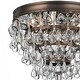 preview thumbnail 2 of 3, Calypso 3 Light Bronze Flush Mount - 10.5'' W x 9.5'' H