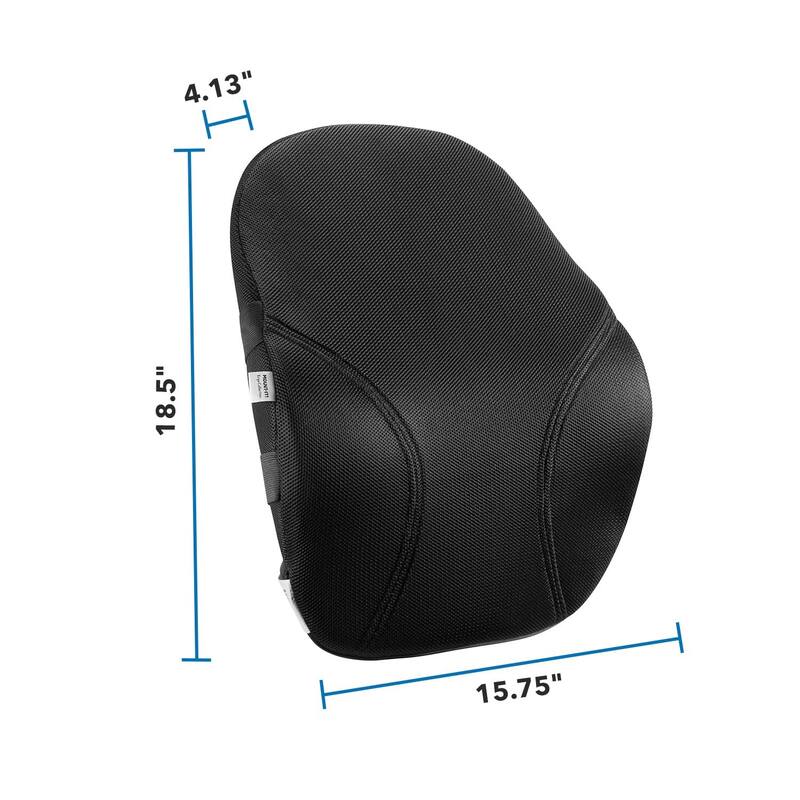 Mount-It! Ergo Collection Memory Foam Lumbar Support, Black (MI-1107)