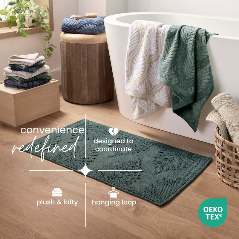 Martex Restore Fern Ogee Sage Bath Towel