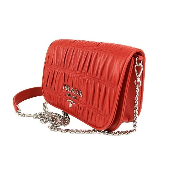 women's red cross body bags