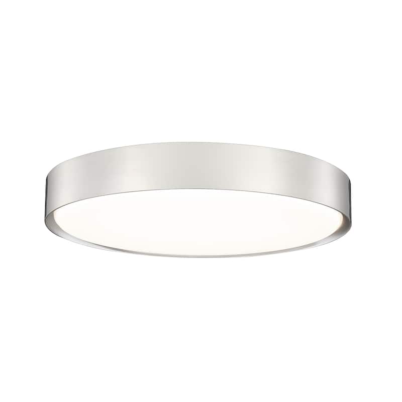 Z-Lite 1014F20-LED Kawan 20" Wide Flush Mount Drum Ceiling Fixture - Brushed Nickel