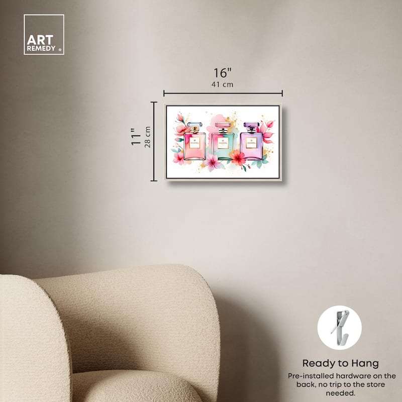 Trio of Fragrance Canvas by Art Remedy