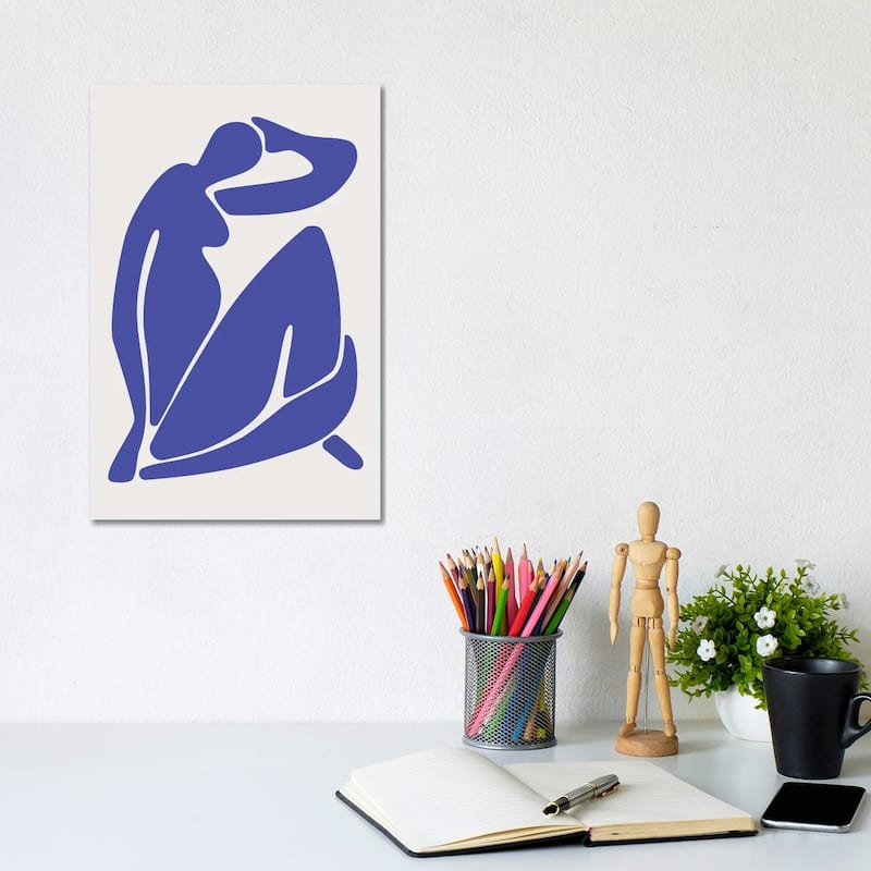 iCanvas "Henri Matisse Blue Collection I" by Jay Stanley Canvas Print - 12x8x0.75