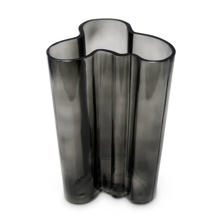 Colored Curved Vases (2 Sizes, and Many Color Options) - Tall - Smoked