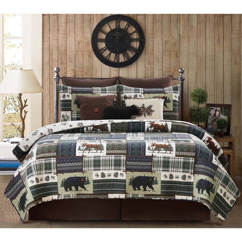 Greenstone Pines Bedding Quilt Set
