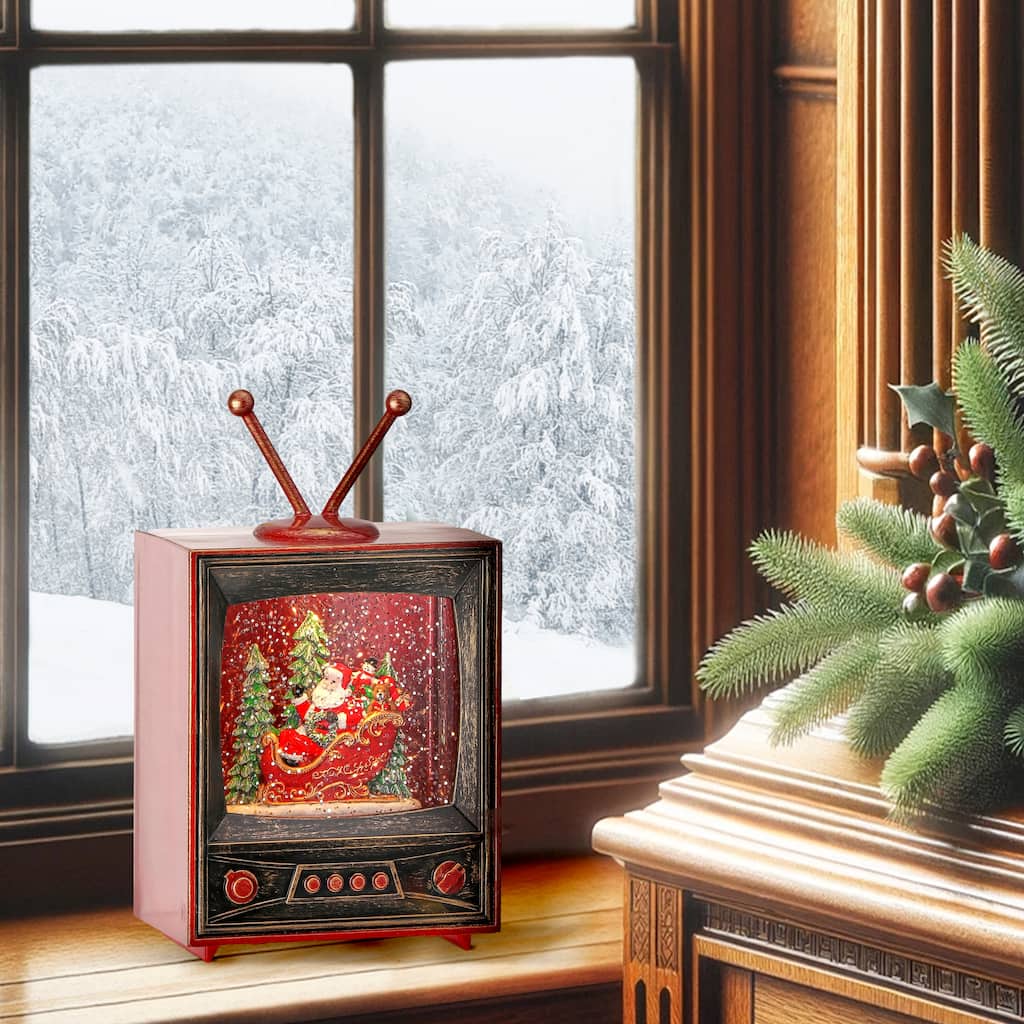 6.5"Led Santa Tv Water Globe