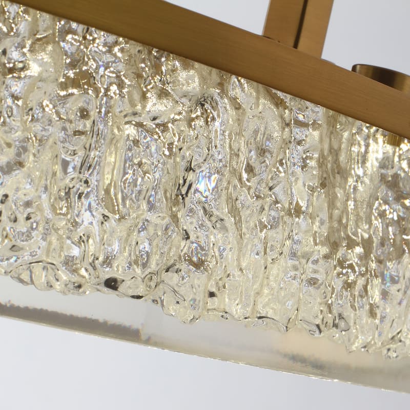 Ceiling Fan 33" Perimost 3-Blade Gold Crystal LED