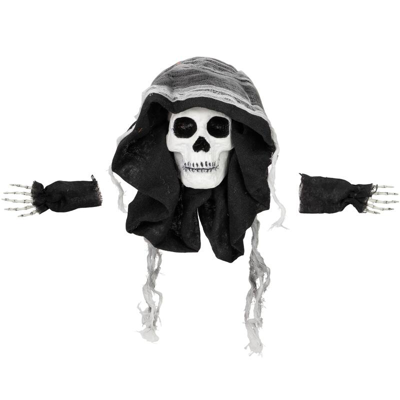 Spooky Skeleton 3-D Halloween Window Decoration - 10"
