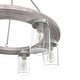 preview thumbnail 5 of 17, Hunter Devon Park 6-Light Chandelier - Dining Room, Entry - Wagon Wheel, Rustic, Farmhouse