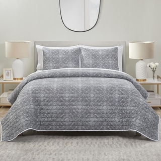 tahari medallion scroll comforter set