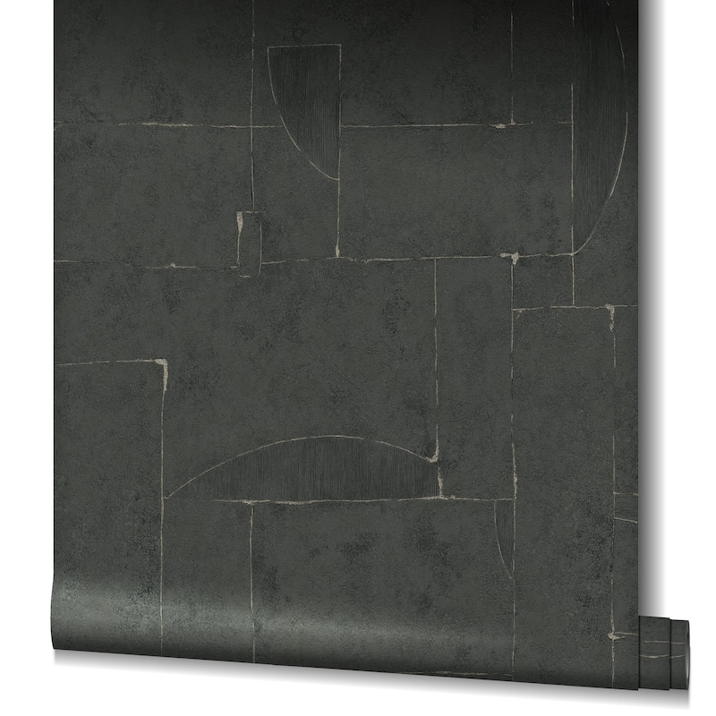 Galerie Wallcoverings Air Collection Graphical Effect Textured Metallic Wallpaper Roll