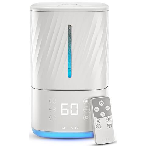 Miko Ultrasonic Humidifier Cool and Warm Mist - 1.2 Gallons