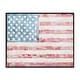 preview thumbnail 1 of 7, Stupell Patriotic Brushed Flag Framed Giclee Art Design By Jenny Westenhofer 14 x 11 - Black