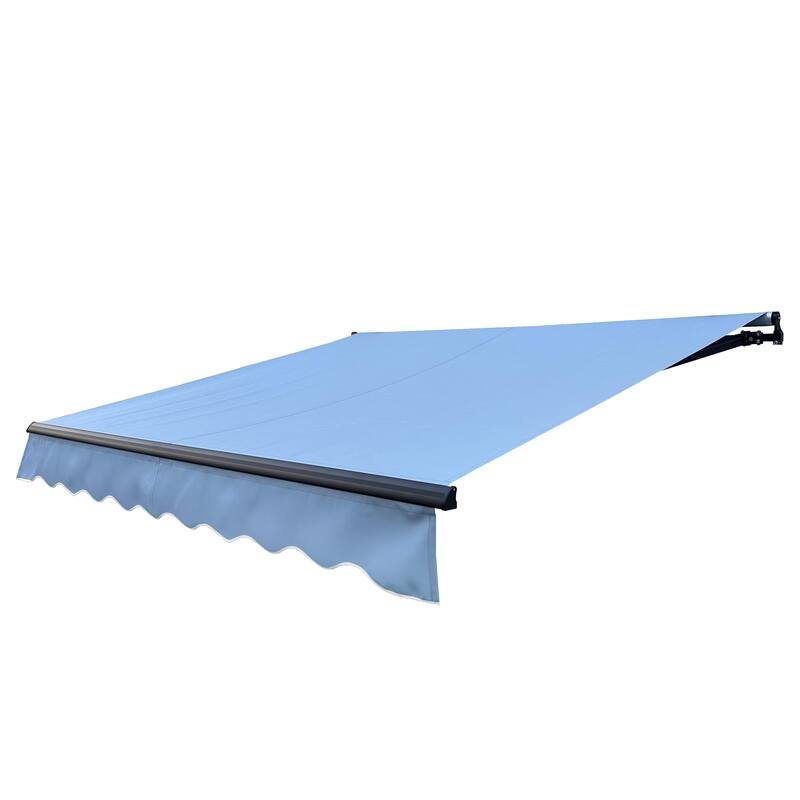 ALEKO Fabric Replacement for 10 x 8 feet Retractable Patio Awning Sky Blue