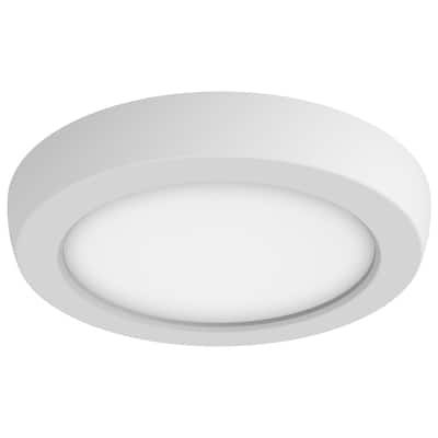 Blink Pro 9W 5in LED Fixture CCT Selectable Round Shape White Finish 120V