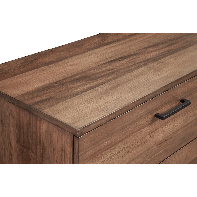 Origins by Alpine Weston Wood 6 Drawer Dresser in Rustic Pine