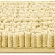 preview thumbnail 3 of 2, 2 Piece Set Yellow Soft Cozy Plush Chenille Bath Mat Bathroom Rug