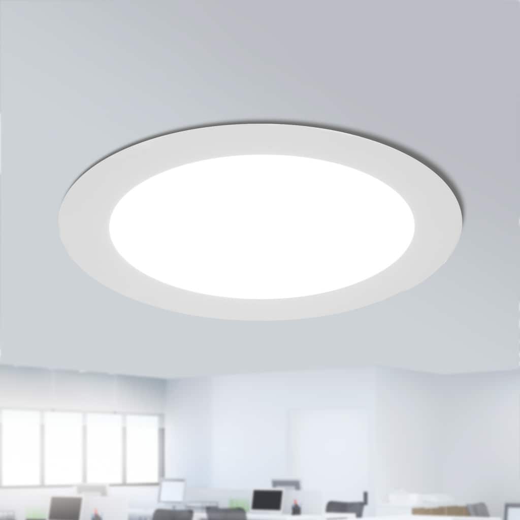 Flush Mount Ceiling Light 6" Wide 3CCT Dimmable Recessed Lighting