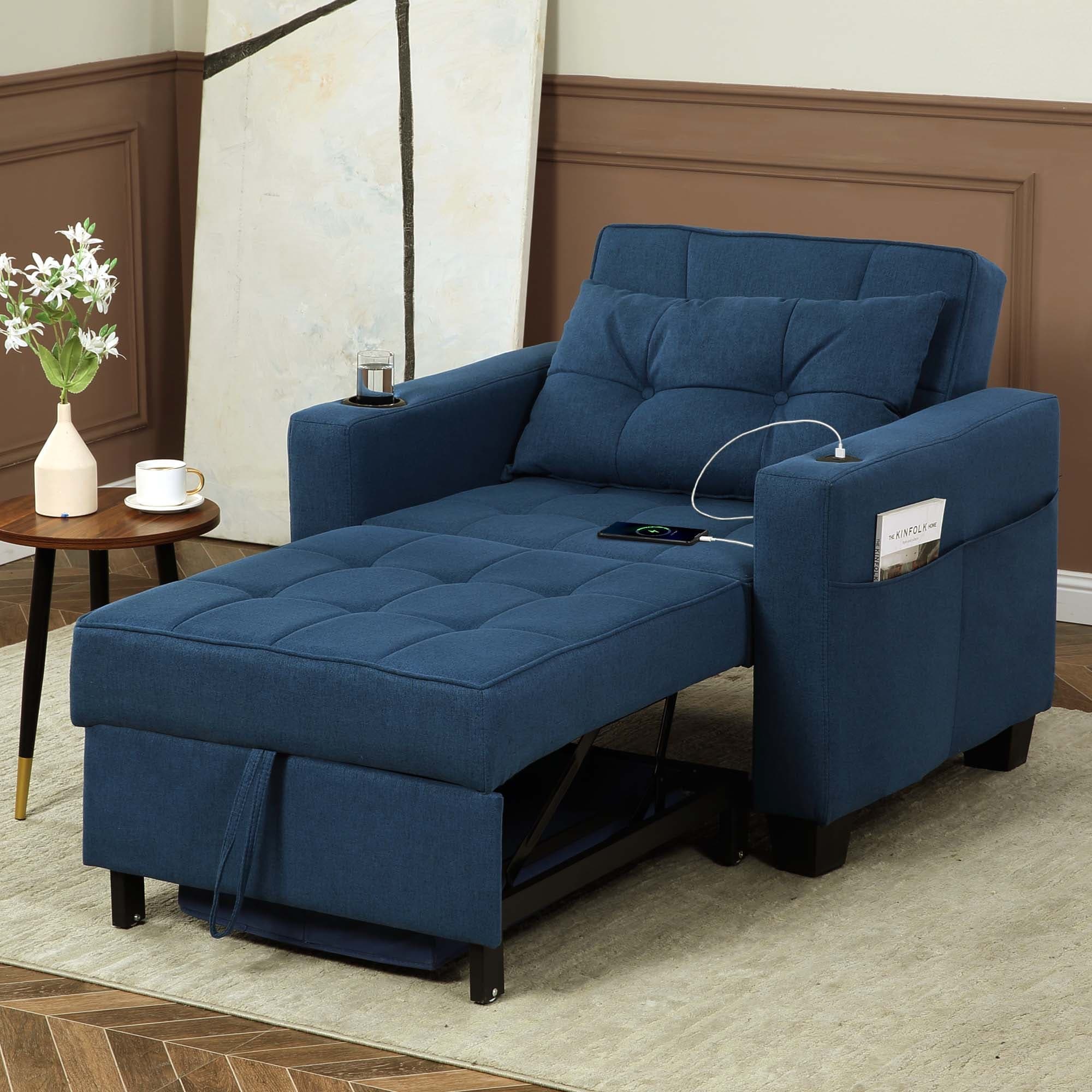 Futon Chair Bed Convertible Chair 3 in 1 Pull Out Sleeper Chair Beds for Living Room On Sale Bed Bath Beyond 39005239