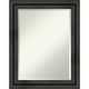 preview thumbnail 10 of 33, Beveled Wood Bathroom Wall Mirror - Rustic Pine Black Frame