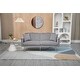 preview thumbnail 98 of 115, Velvet Loveseat Sofa Bed with 2 Pillows, Mid Century 2-Seat Couches Convertible Sofa Bed for Living Room, Bedroom,Office Grey